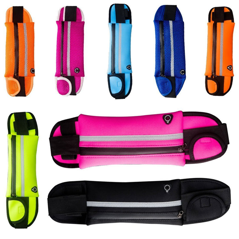 Bolsa de Cintura Desportiva com Suporte para Garrafa e Auriculares